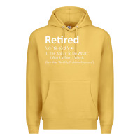 Antique Gold Retired Definition Not My Problem Anymore Funny Retirement Premium Hoodie - minhPixels