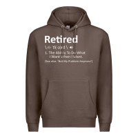 Coffee Retired Definition Not My Problem Anymore Funny Retirement Premium Hoodie - minhPixels