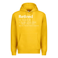 Lemon Retired Definition Not My Problem Anymore Funny Retirement Premium Hoodie - minhPixels