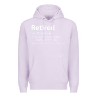 Lilac Retired Definition Not My Problem Anymore Funny Retirement Premium Hoodie - minhPixels