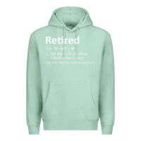 Seafoam Retired Definition Not My Problem Anymore Funny Retirement Premium Hoodie - minhPixels