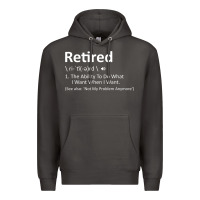 Smoke Retired Definition Not My Problem Anymore Funny Retirement Premium Hoodie - minhPixels