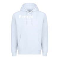 White Retired Definition Not My Problem Anymore Funny Retirement Premium Hoodie - minhPixels