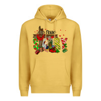 Antique Gold True Story Holy Family Premium Hoodie - FaDigitalArtStudio