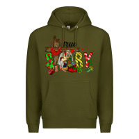 Army Green True Story Holy Family Premium Hoodie - FaDigitalArtStudio