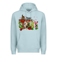 Blue Mist True Story Holy Family Premium Hoodie - FaDigitalArtStudio