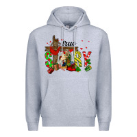 Heather Grey True Story Holy Family Premium Hoodie - FaDigitalArtStudio