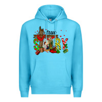Ocean Blue True Story Holy Family Premium Hoodie - FaDigitalArtStudio