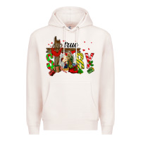 Pale Pink True Story Holy Family Premium Hoodie - FaDigitalArtStudio