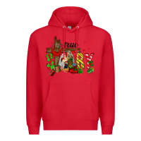 Red True Story Holy Family Premium Hoodie - FaDigitalArtStudio
