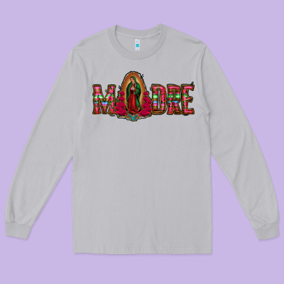 Madre Floral Aztec Leopard Long Sleeve Tee Designed By Jasminsmagicworld