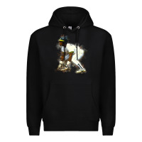 Black Rickey Henderson Premium Hoodie - minhPixels
