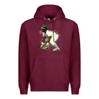 Burgundy Rickey Henderson Premium Hoodie - minhPixels