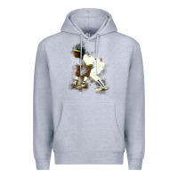 Heather Grey Rickey Henderson Premium Hoodie - minhPixels