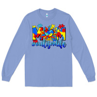 Colony Blue Mom Autism life Long Sleeve Tee - CowGirlArtShop