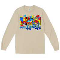 Mushroom Mom Autism life Long Sleeve Tee - CowGirlArtShop