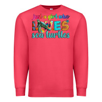 Cardinal just a girl who loves sea turtle Premium Sweatshirt - Artiststas
