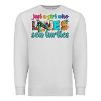 Dove Grey just a girl who loves sea turtle Premium Sweatshirt - Artiststas