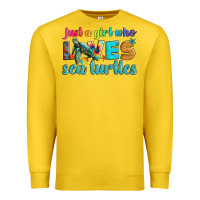 Lemon just a girl who loves sea turtle Premium Sweatshirt - Artiststas