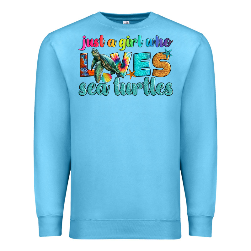 Just A Girl Who Loves Sea Turtle Premium Sweatshirt by Artiststas | Teevron