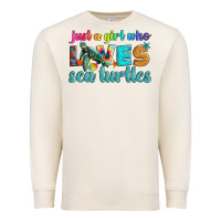 Sandshell just a girl who loves sea turtle Premium Sweatshirt - Artiststas