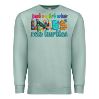 Seafoam just a girl who loves sea turtle Premium Sweatshirt - Artiststas