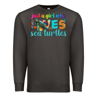 Smoke just a girl who loves sea turtle Premium Sweatshirt - Artiststas