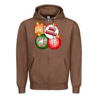 Chestnut merry christmas ball Zipper Hoodie - CowhideDigitalArt
