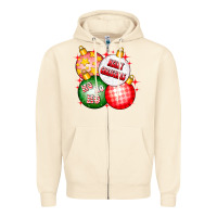 Sandshell merry christmas ball Zipper Hoodie - CowhideDigitalArt