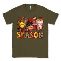 Army Green tis the season softball Classic Tee - Jasminsmagicworld