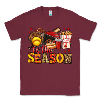 Burgundy tis the season softball Classic Tee - Jasminsmagicworld
