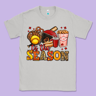 Tis The Season Softball Classic Tee Designed By Jasminsmagicworld