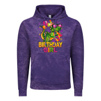 Cloud Purple 3rd birthday girl t rex pink Vintage Hoodie - CowGirlArtShop