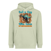 Just A Boy Who Loves Baby Spinosaurus Heavyweight Hoodie | Teevron