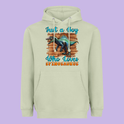 Just A Boy Who Loves Baby Spinosaurus Heavyweight Hoodie Designed By Artiststas