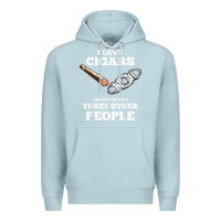 Blue Mist Funny Cigar Accessories Gift Set Cigar Lover Smokers Party Premium Hoodie - minhPixels