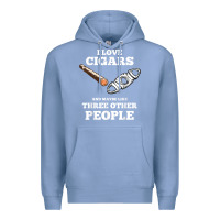 Colony Blue Funny Cigar Accessories Gift Set Cigar Lover Smokers Party Premium Hoodie - minhPixels
