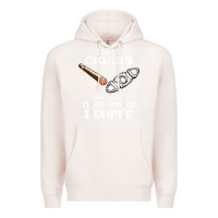 Pale Pink Funny Cigar Accessories Gift Set Cigar Lover Smokers Party Premium Hoodie - minhPixels