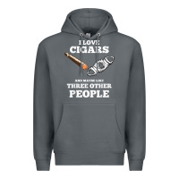 Rock Funny Cigar Accessories Gift Set Cigar Lover Smokers Party Premium Hoodie - minhPixels