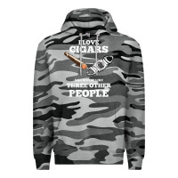 Slate Camo Funny Cigar Accessories Gift Set Cigar Lover Smokers Party Premium Hoodie - minhPixels