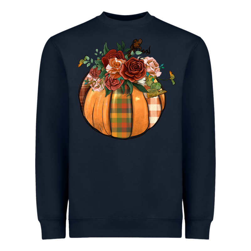 Floral Pumpkin Heavyweight Sweatshirt by BundleAndBundleShop | Teevron