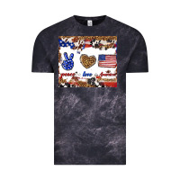 Cloud Black peace love america Vintage Tee - TumblerDesignByShophia