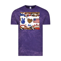 Cloud Purple peace love america Vintage Tee - TumblerDesignByShophia