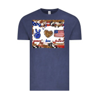 Vintage Denim peace love america Vintage Tee - TumblerDesignByShophia