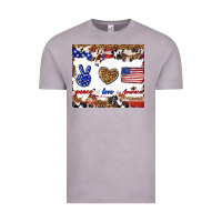 Vintage Zinc peace love america Vintage Tee - TumblerDesignByShophia