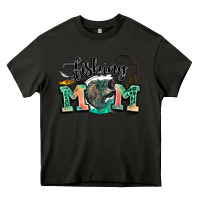 Asphalt fishing mom Heavy Core Tee - LillyAllenDesigns