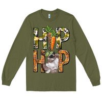 Army Green Hip hop Easter boy Easter Day Long Sleeve Tee - HowdyJamesFarm