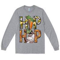 Heather Grey Hip hop Easter boy Easter Day Long Sleeve Tee - HowdyJamesFarm