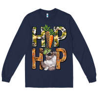 Navy Hip hop Easter boy Easter Day Long Sleeve Tee - HowdyJamesFarm