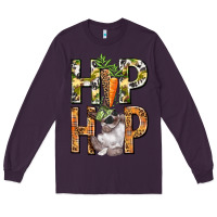 Plum Hip hop Easter boy Easter Day Long Sleeve Tee - HowdyJamesFarm